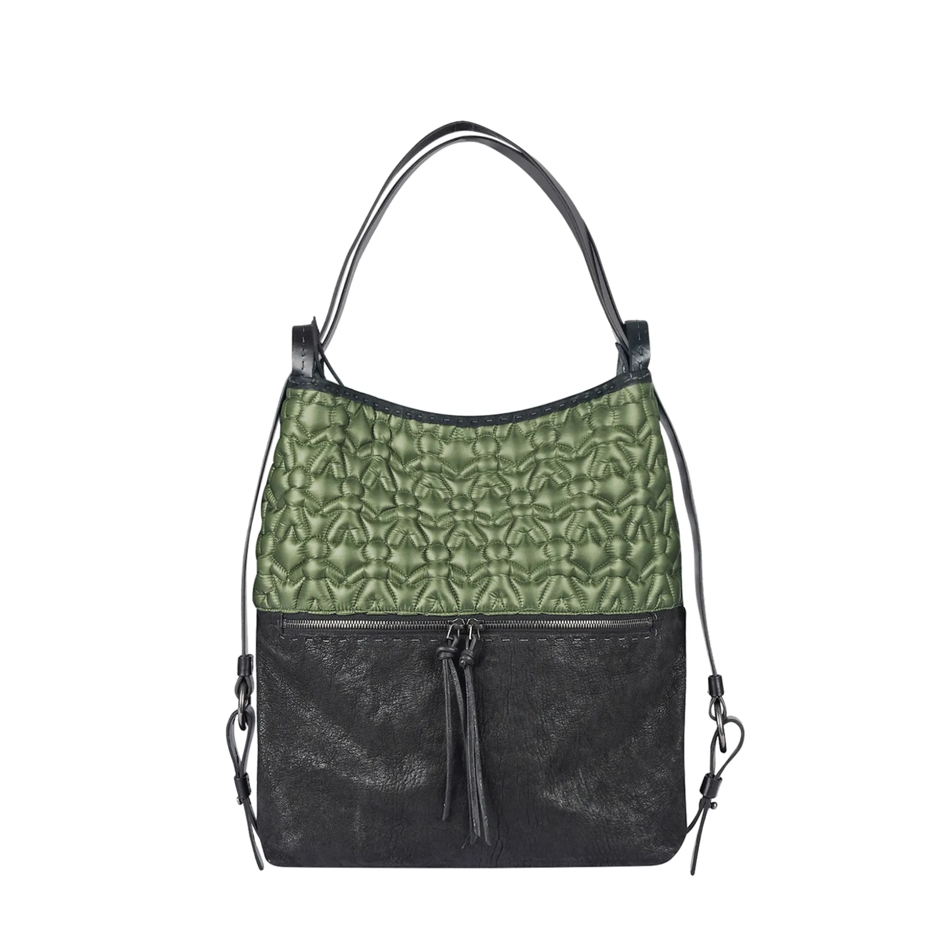 Lara Backpack L Omino Nylon Forest Green