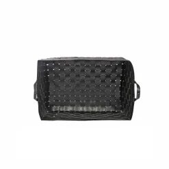 Large Basket Leather Black