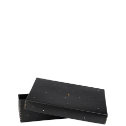 Leather Box Perline L Black