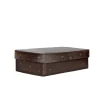 Leather Box Perline L Ebony