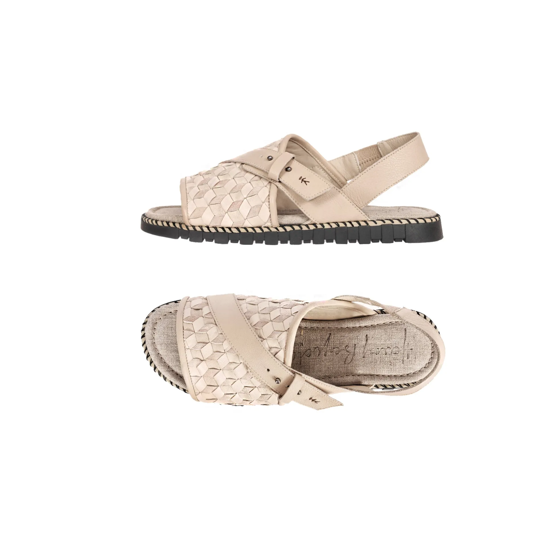 Man Sandal Intreccio 3D Beige