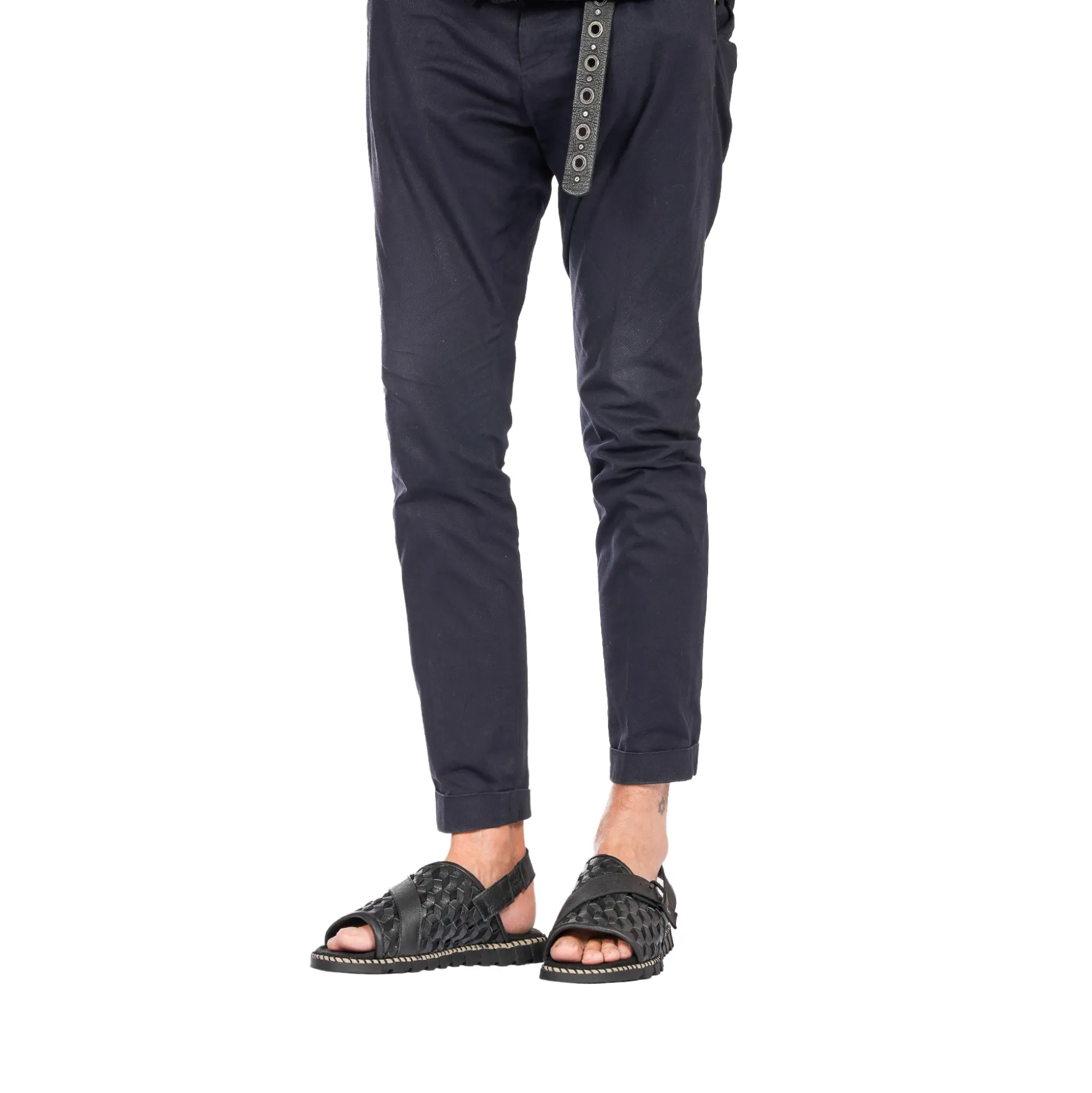 Man Sandal Intreccio 3D Black
