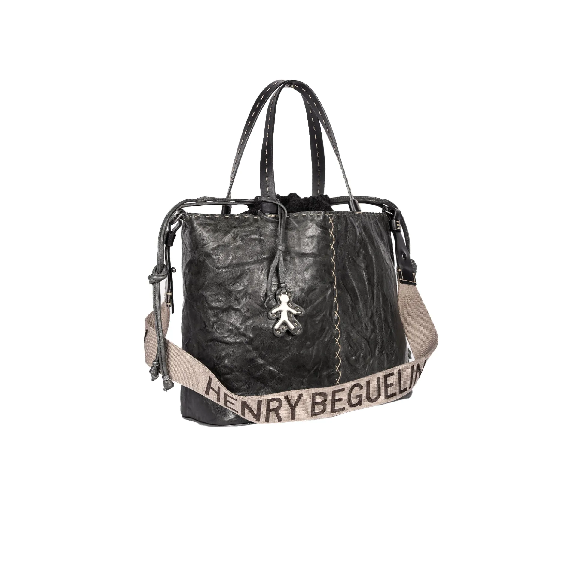 Melodie Coulisse L HB Stropicciato Black