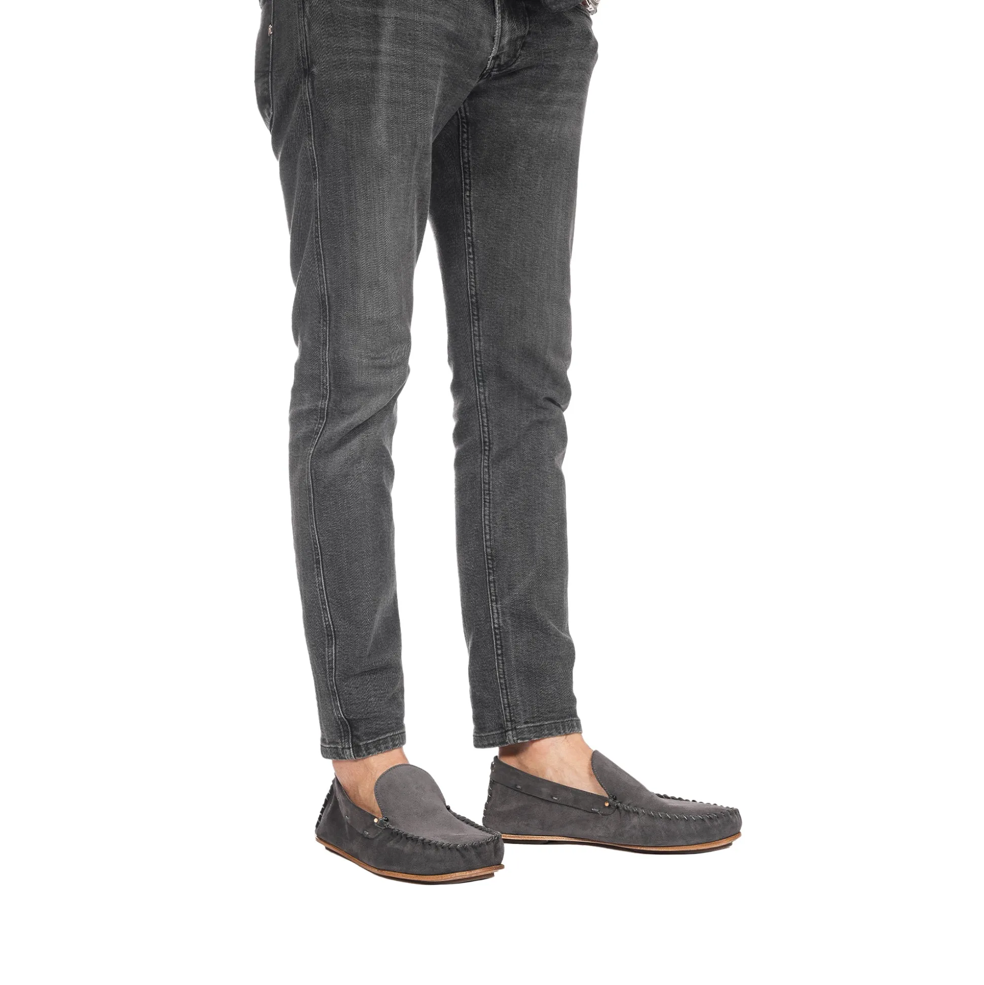 Moccasins Chamois Anthracite Grey