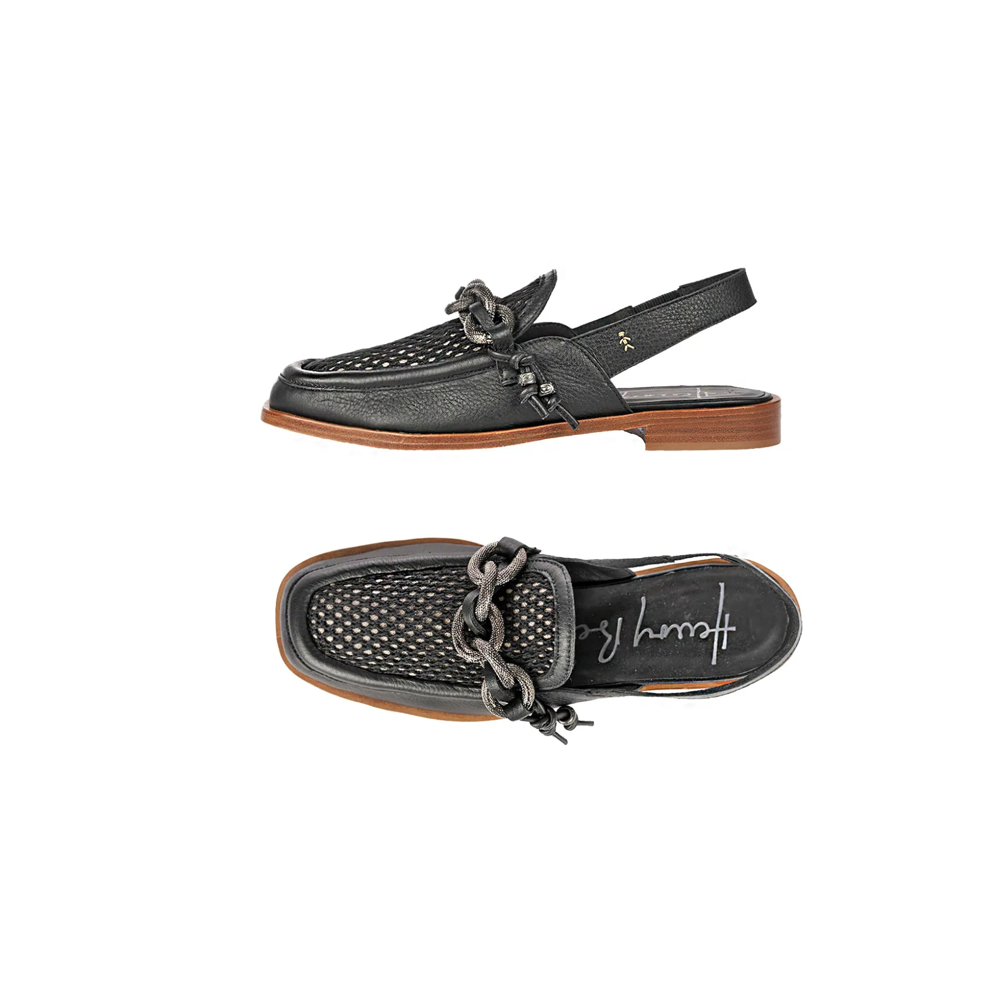 Moccasins Chanel Mesh Black