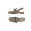 Moccasins Chanel Vegetal Lamè Dark Silver