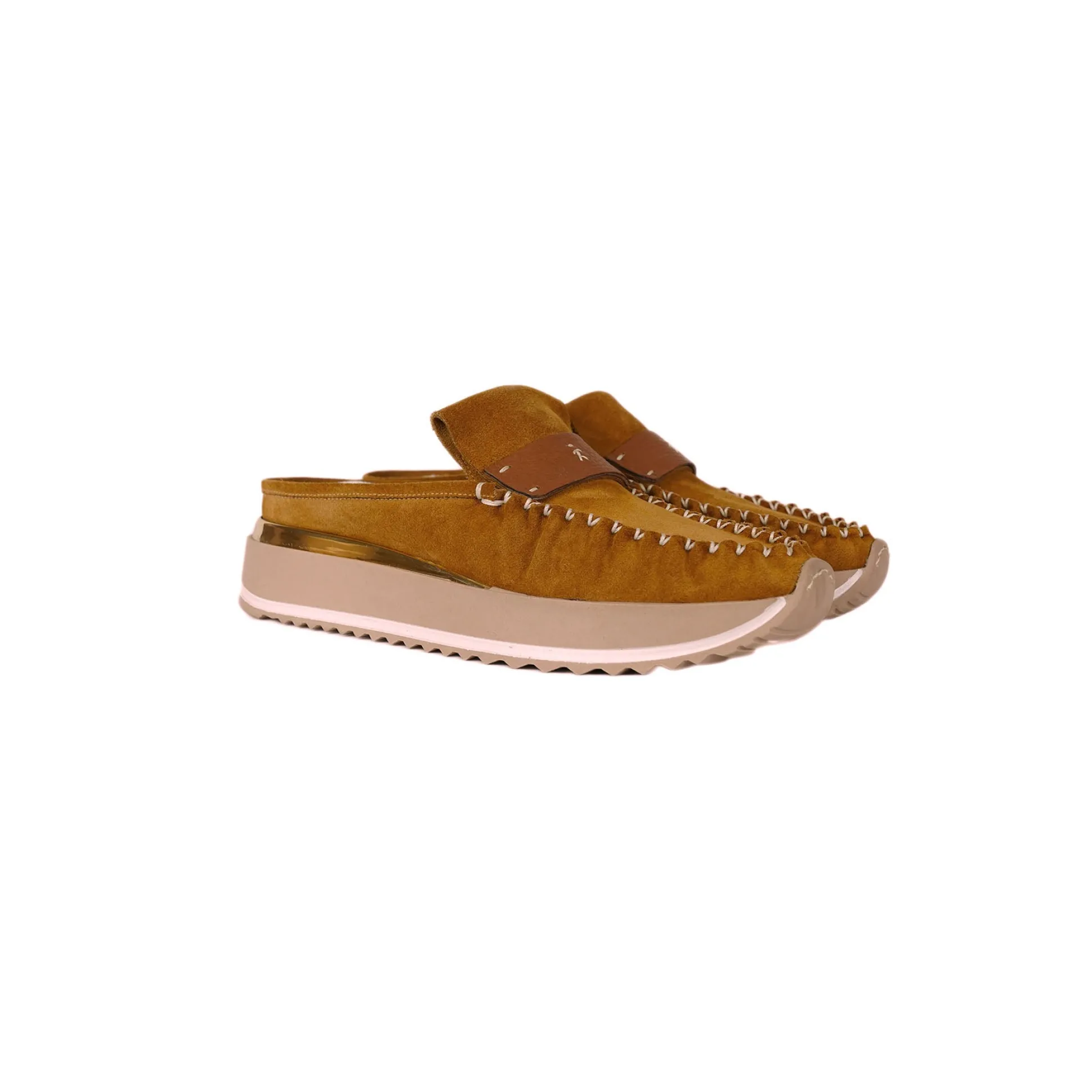 Mocker Slipper Suede Cognac