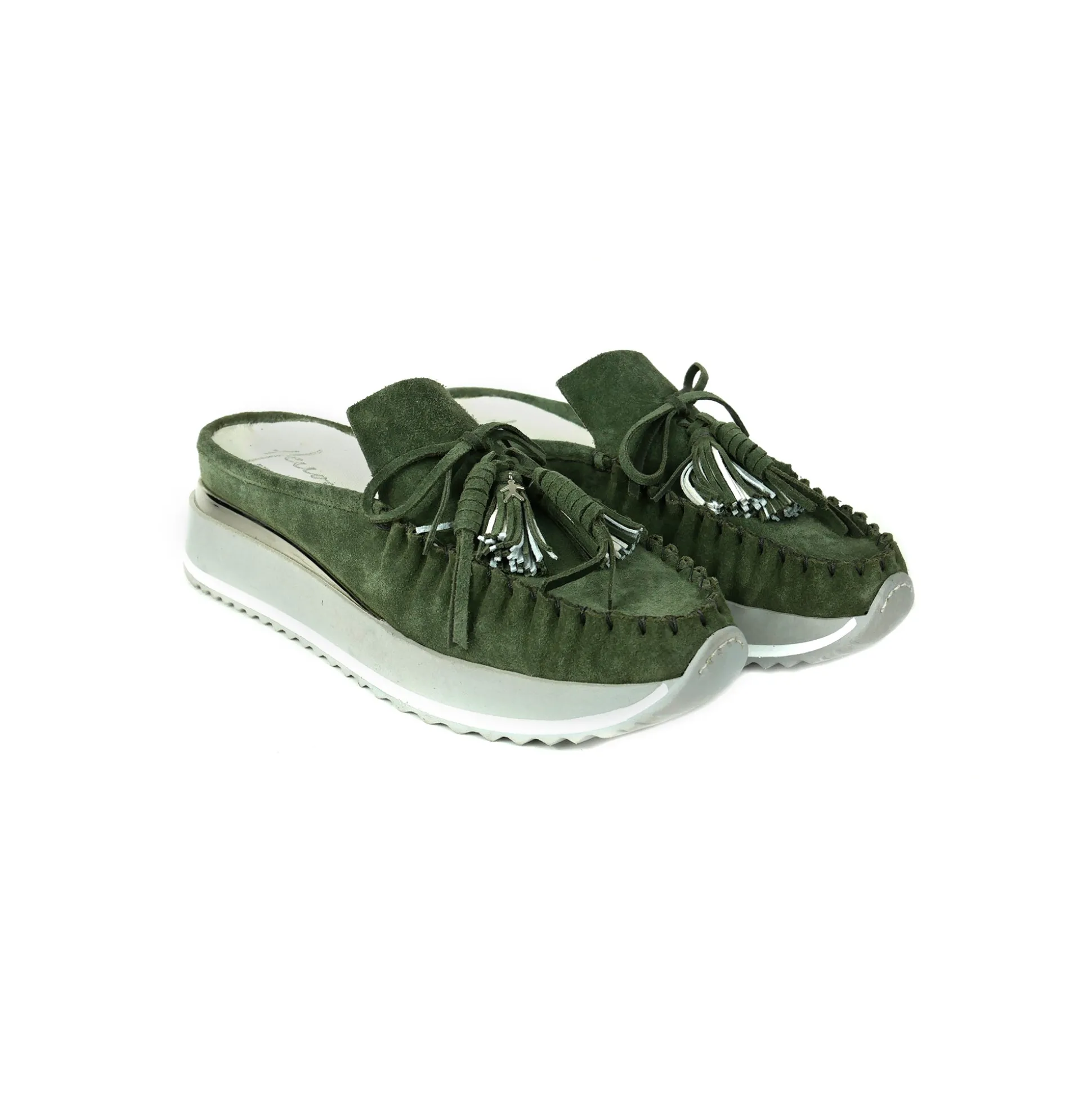 Mocker Slipper Suede Ivy Green