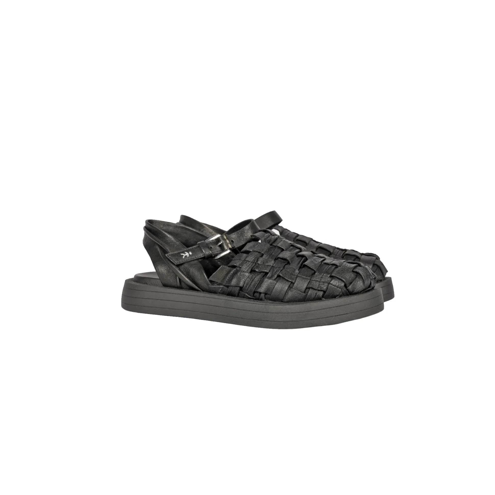 Mule Intreccio Cesta Black