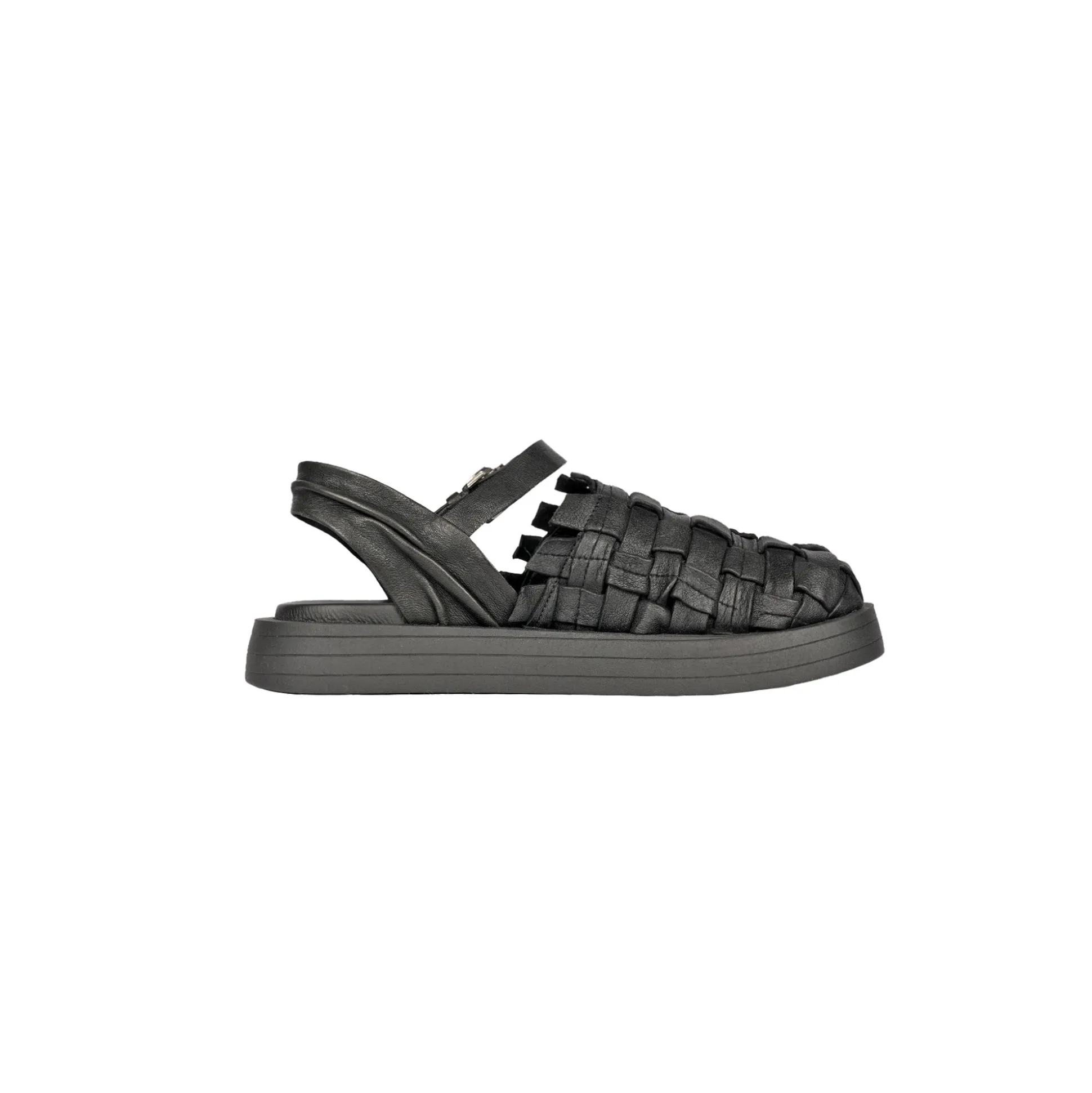 Mule Intreccio Cesta Black
