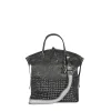 New Virginia M Intreccio Crochet Black