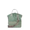 New Virginia M Intreccio Crochet Agave Green