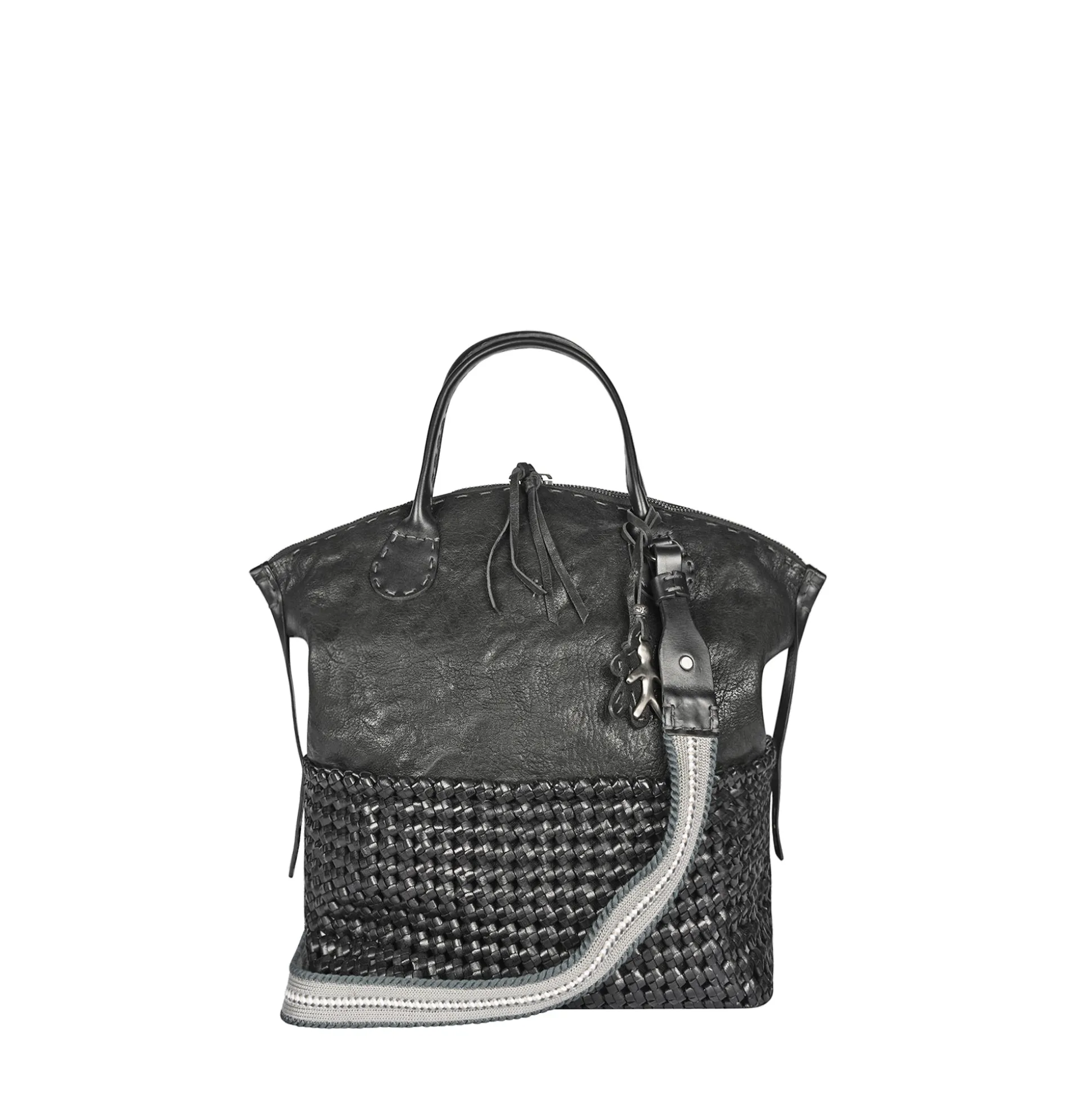 New Virginia M Intreccio Crochet Black