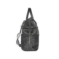New Virginia M Intreccio Crochet Black
