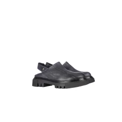 Open Back Slipper Plissettato Deep Blue