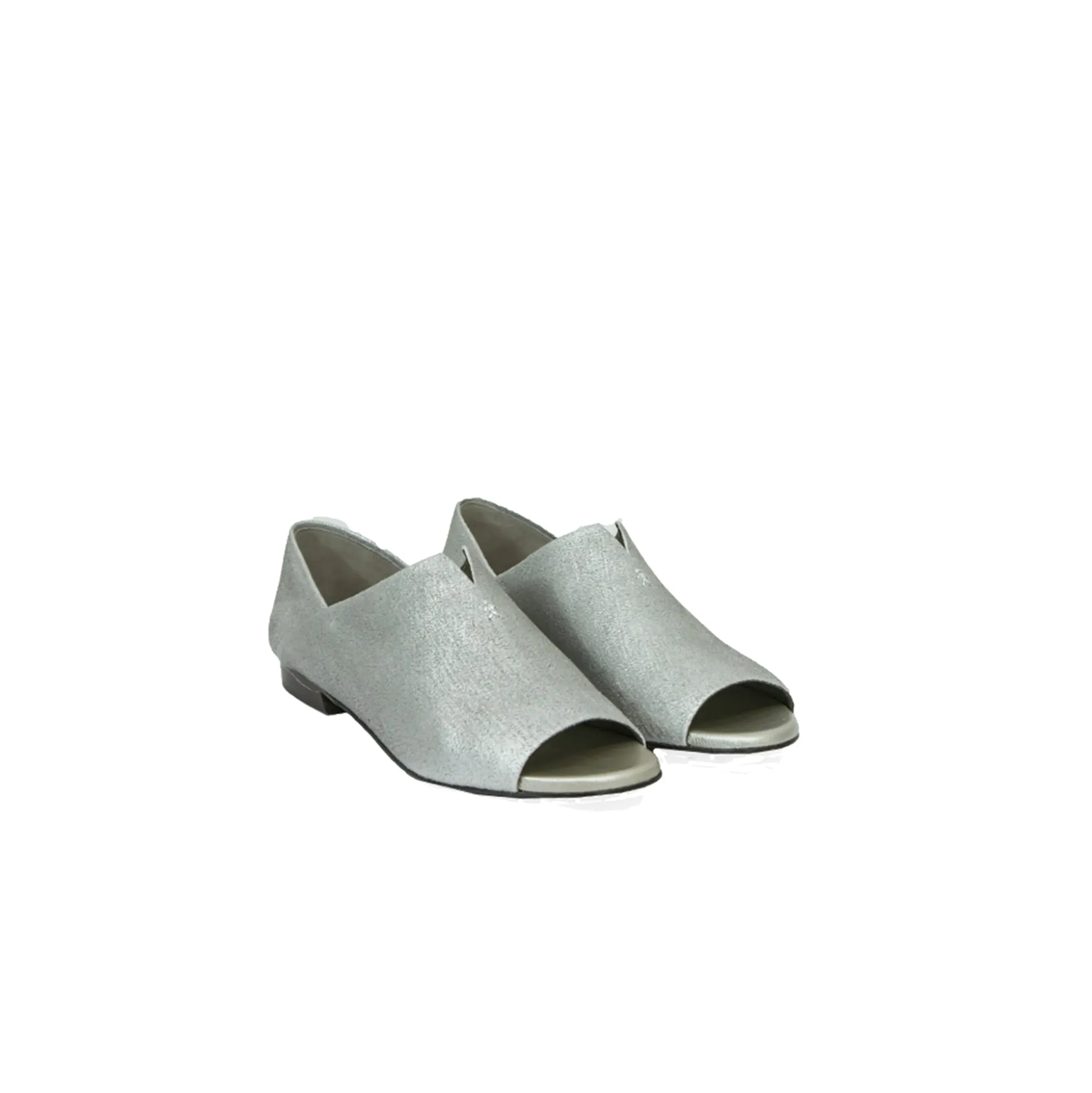 Open Toe Graffiato Silver