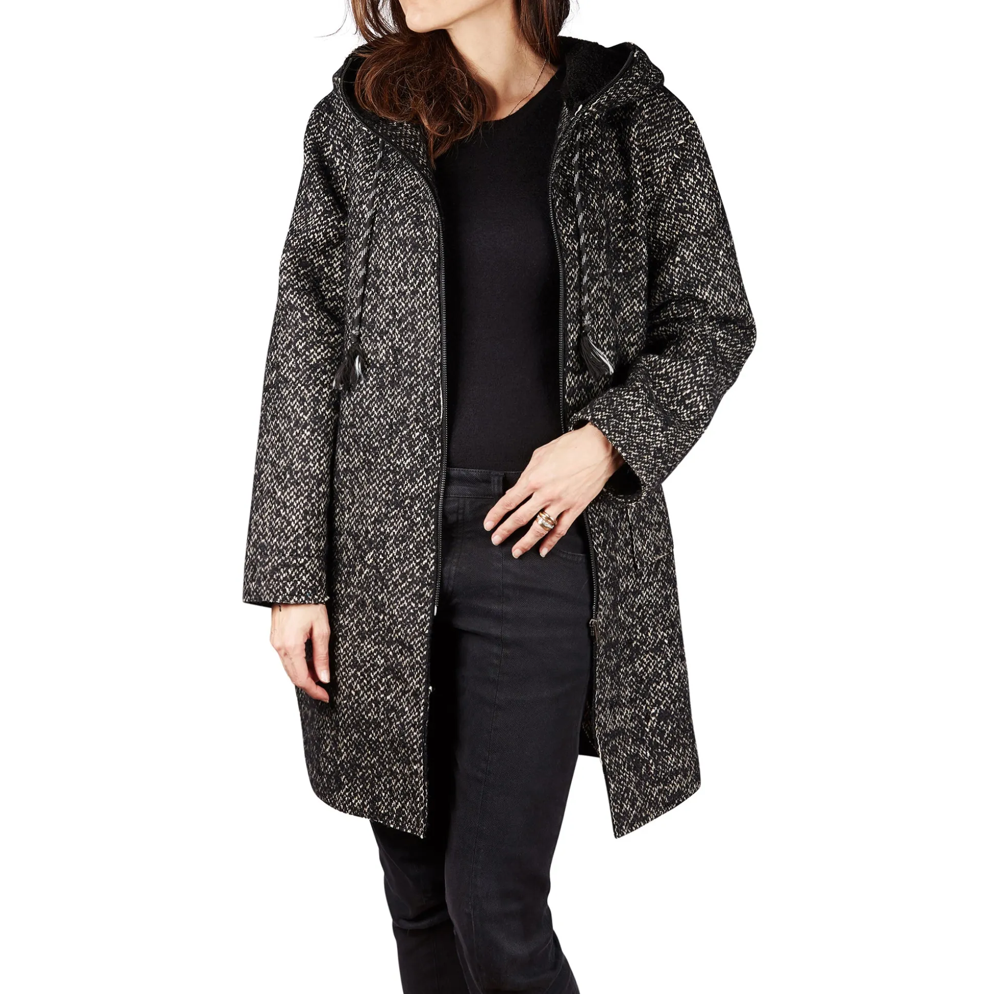 Parka Tweed Black