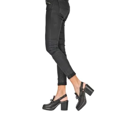 Platform Moccasin Old Iron Black