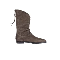 Pointed Boot Grattato Dark Brown