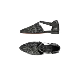 Pointed Shoe Intreccio Madreperla Black