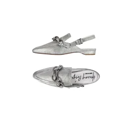 Pointed Slipper Graffiato Silver
