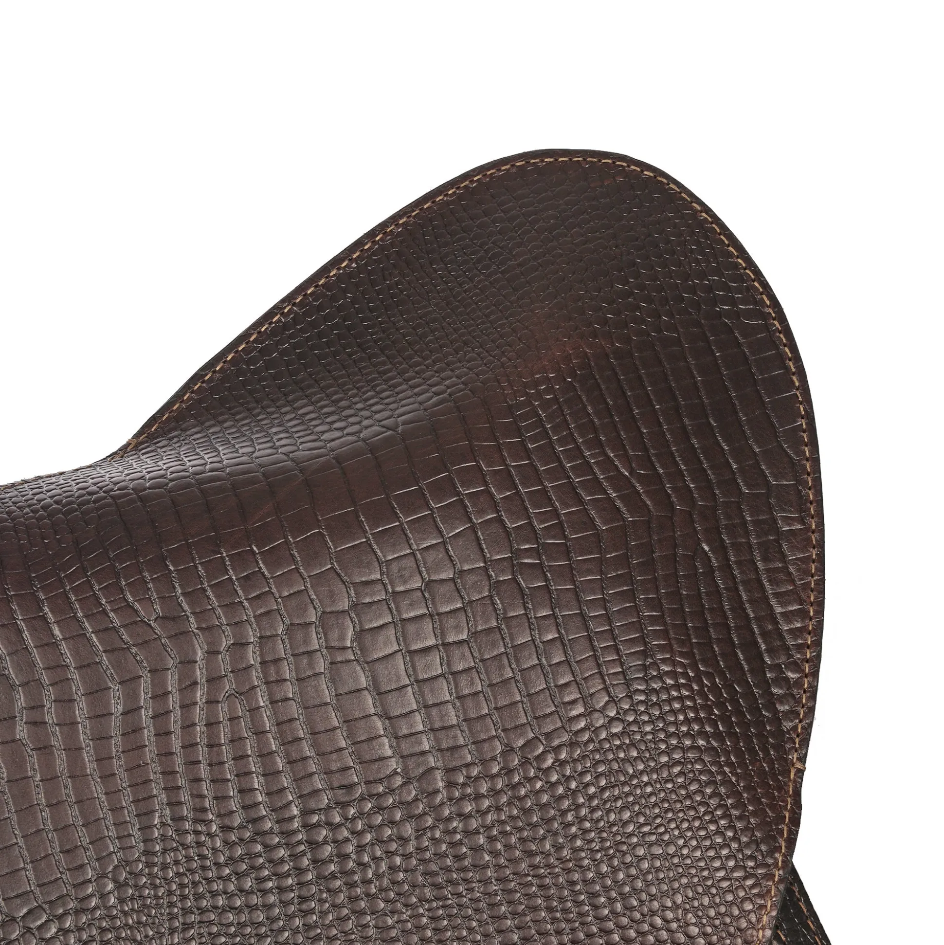 Poltrona Milady Printed Crocodile Brown