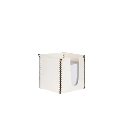 Post-it Holder Printed Croco White