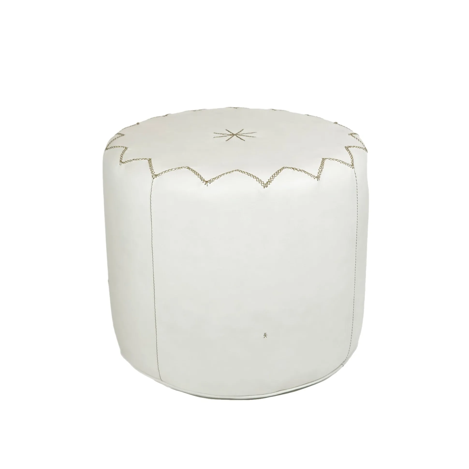 Pouf Dubai L Cervo White