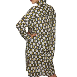 Printed Cotton Trench/Dress White