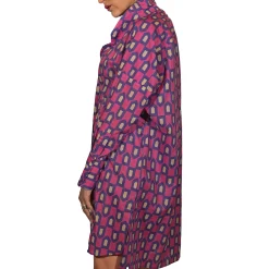 Printed Cotton Trench/Dress Purple