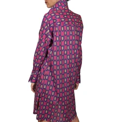Printed Cotton Trench/Dress Purple