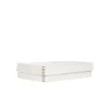 Rectangular Leather Box Dado White