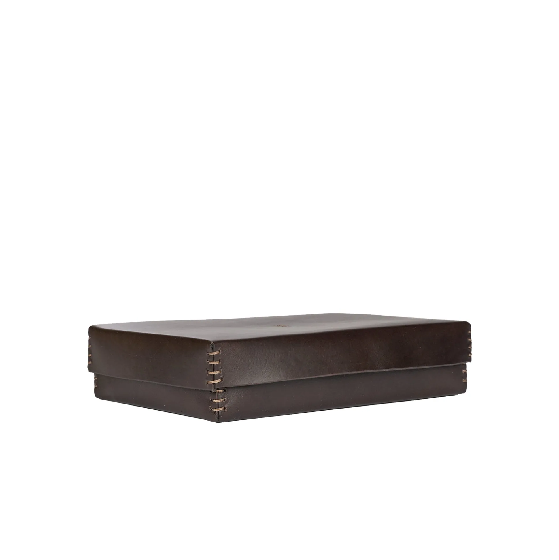 Rectangular Leather Box Dado Ebony