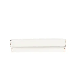 Rectangular Leather Box Dado White