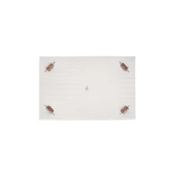 Rectangular Printed Crocodile Leather Box Dado Murrine White