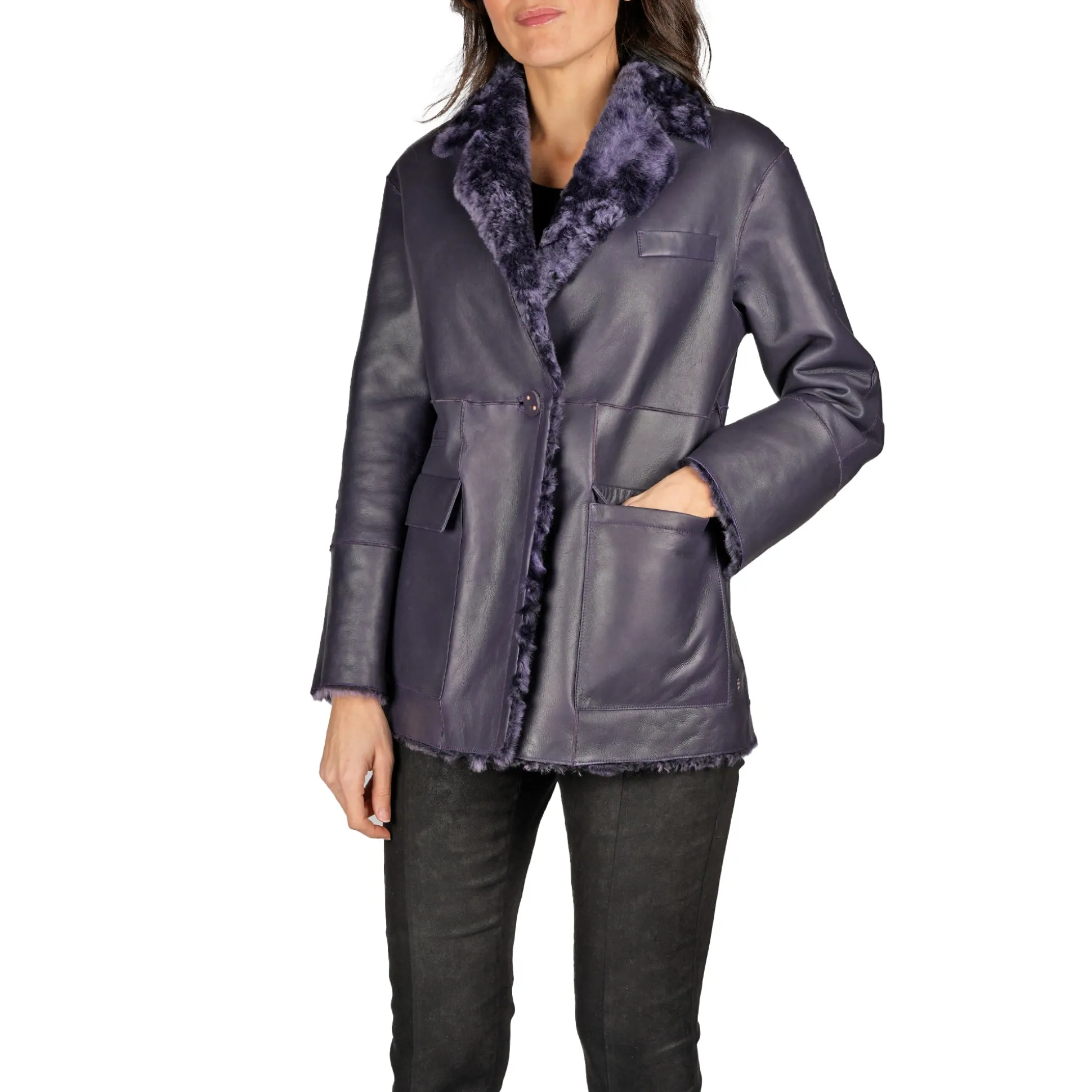 Reversible Blazer Coat Pacaja Purple