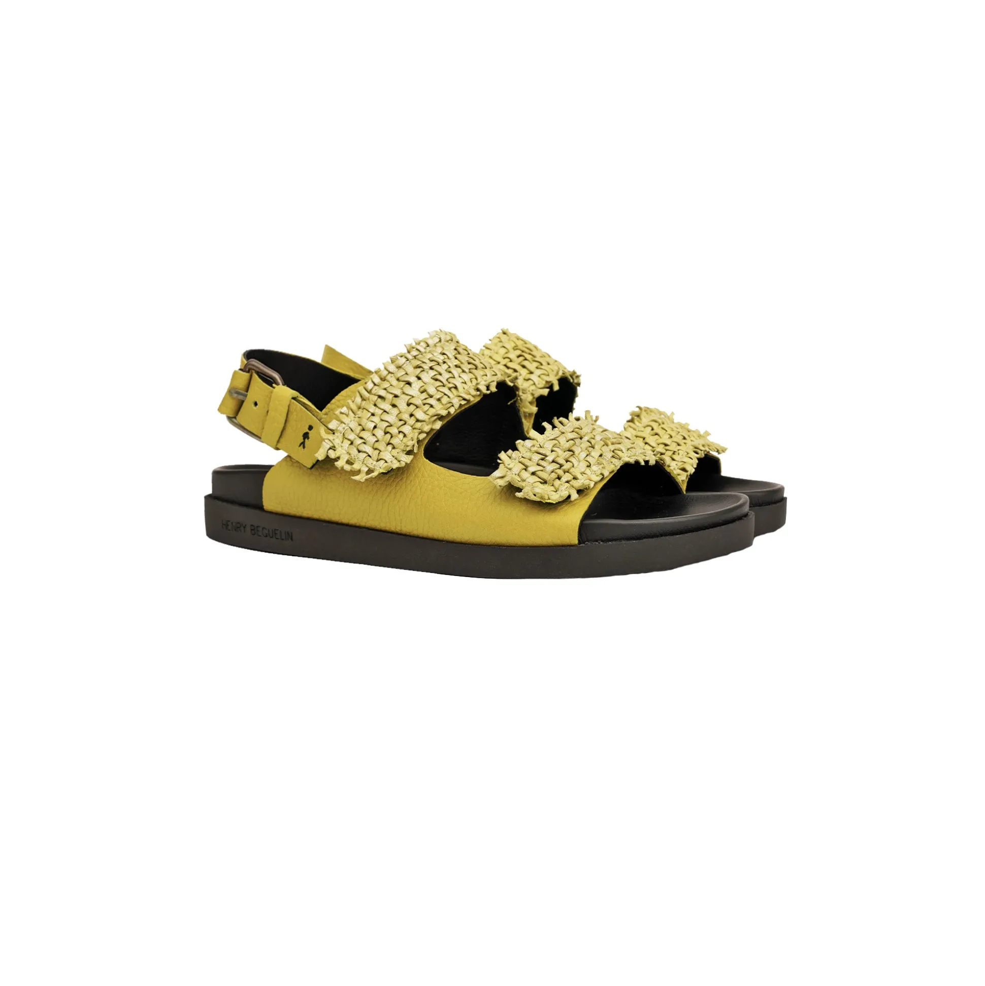 Sandal Intreccio Madreperla Curry