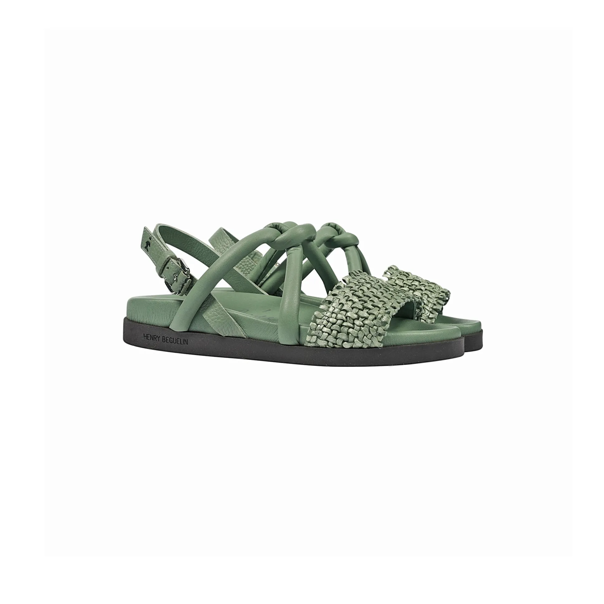 Sandal Intreccio Nodo Madreperla