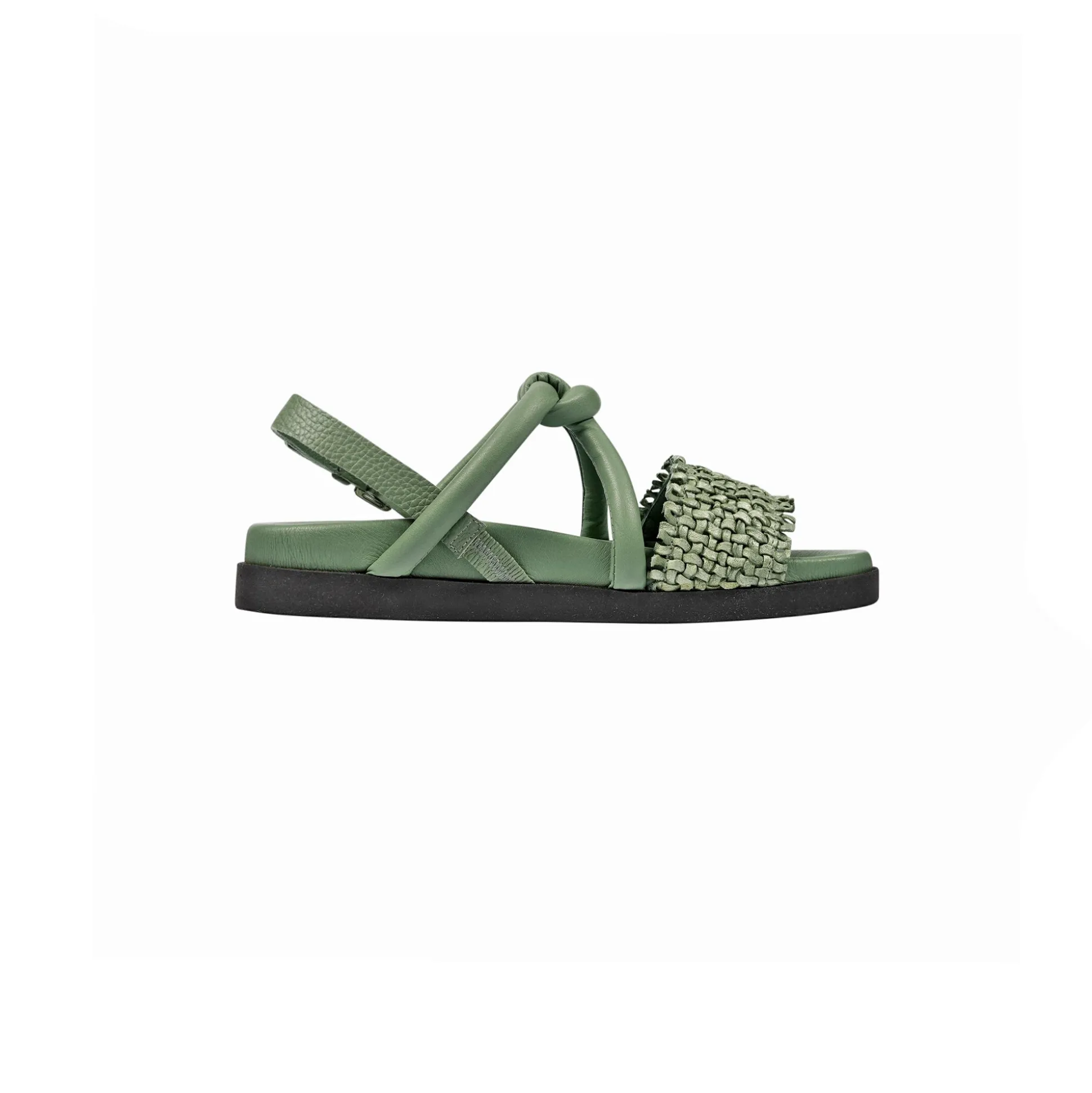 Sandal Intreccio Nodo Madreperla