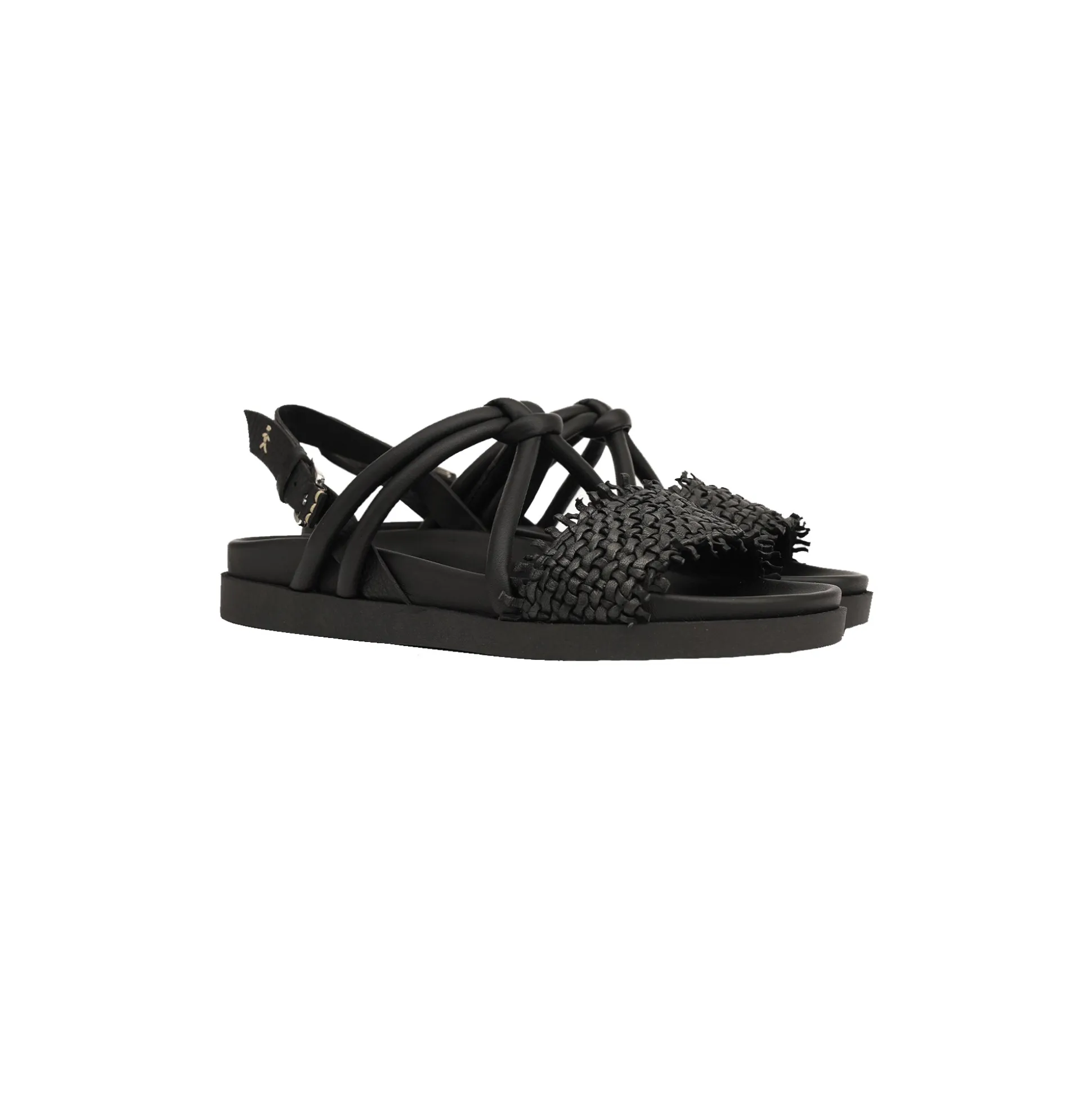 Sandal Intreccio Nodo Madreperla