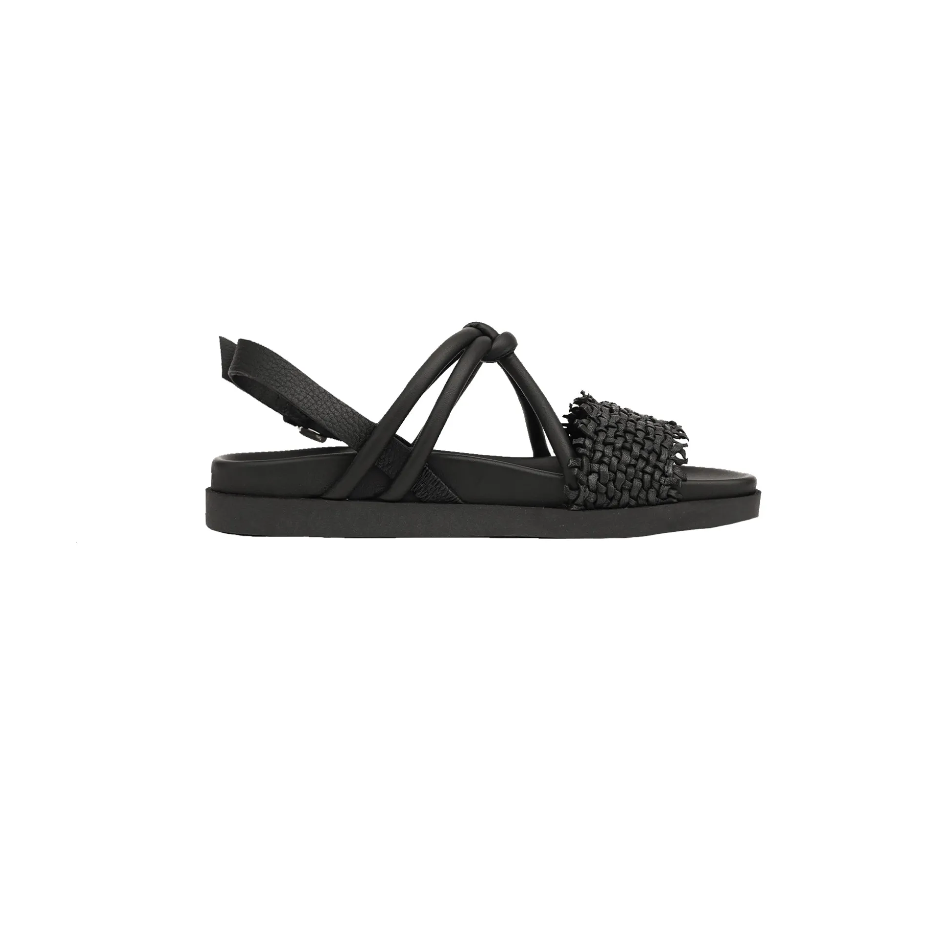 Sandal Intreccio Nodo Madreperla