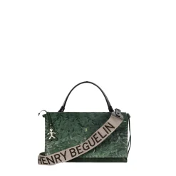 Saretta M HB Vegetal Wash Stropicciato Dark Green
