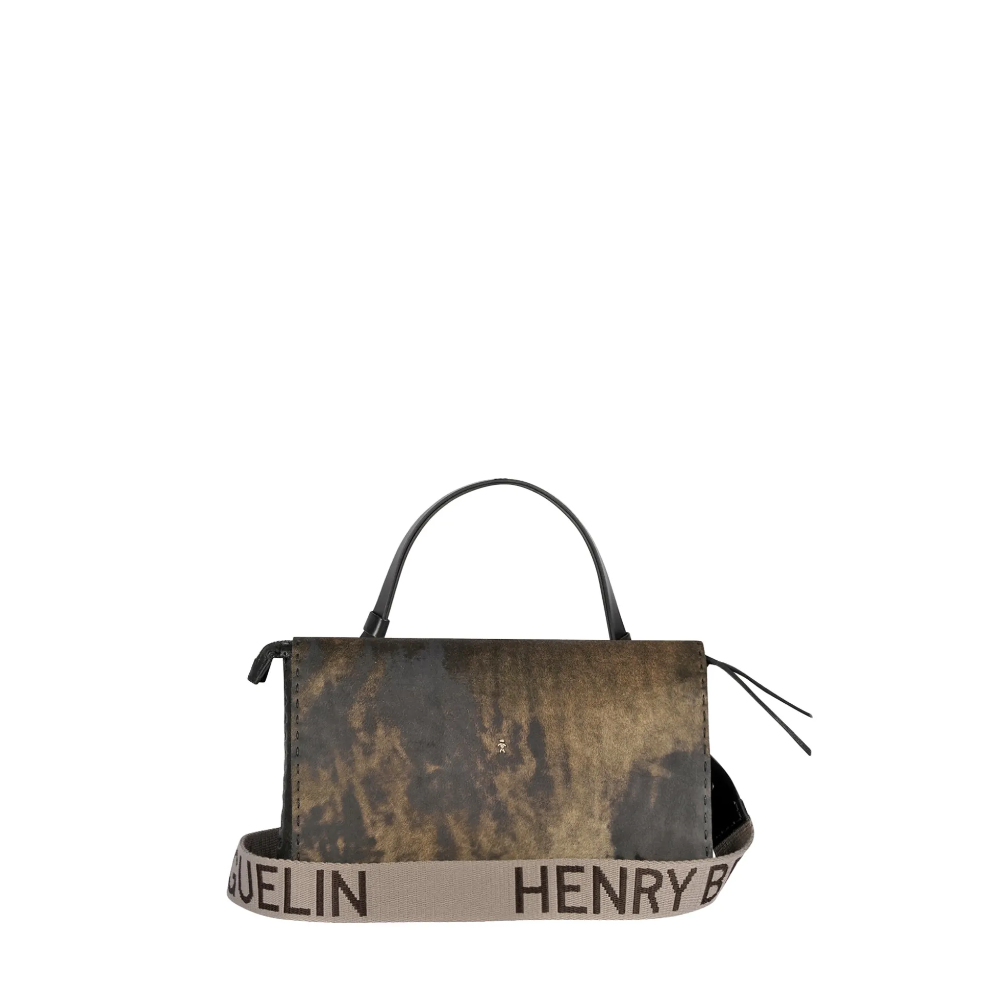Saretta M HB Vegetal Wash Black/Pony Olive