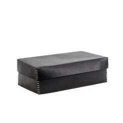 Scatola Liscia L Cuoio Black