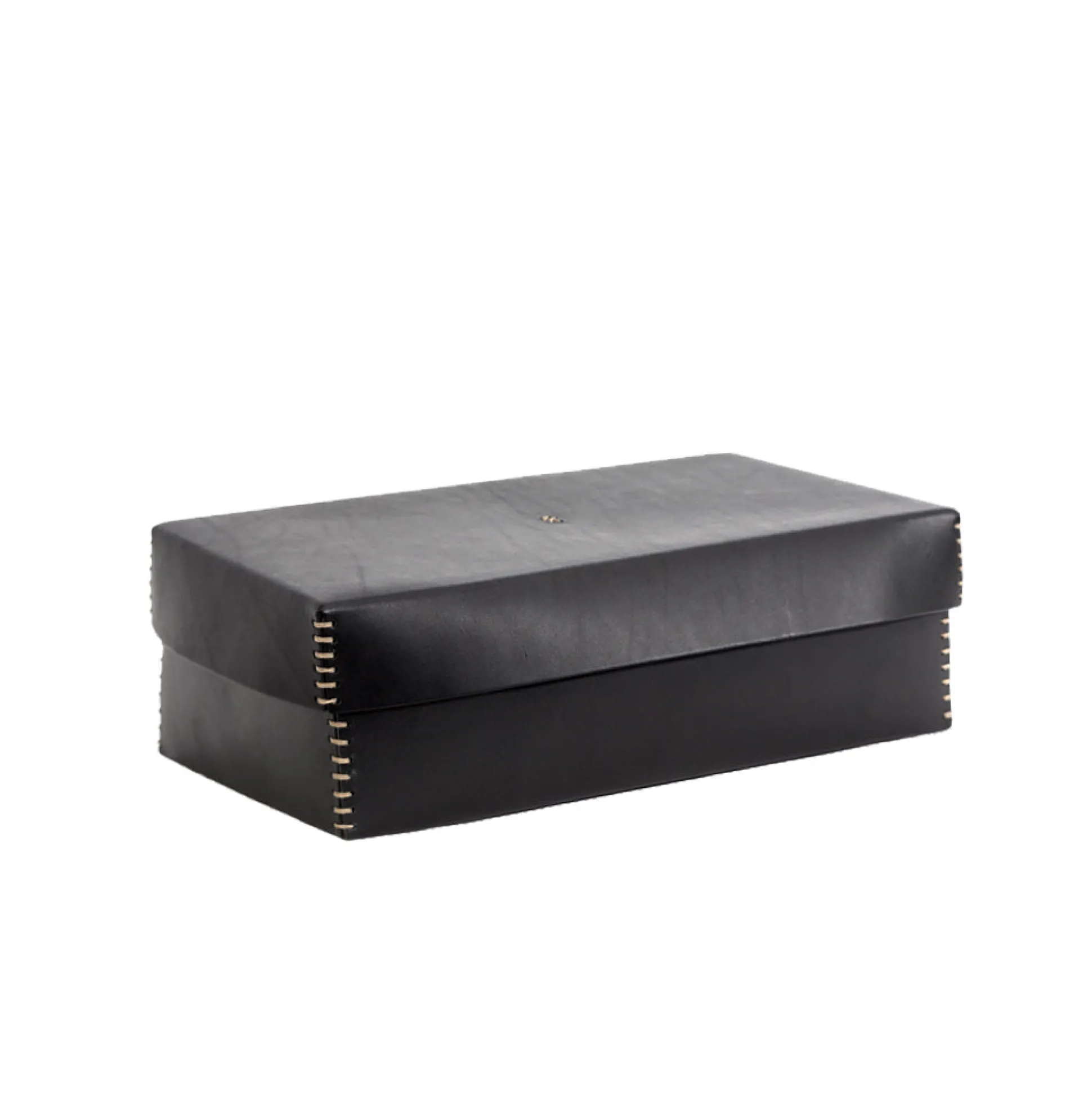 Scatola Liscia L Cuoio Black