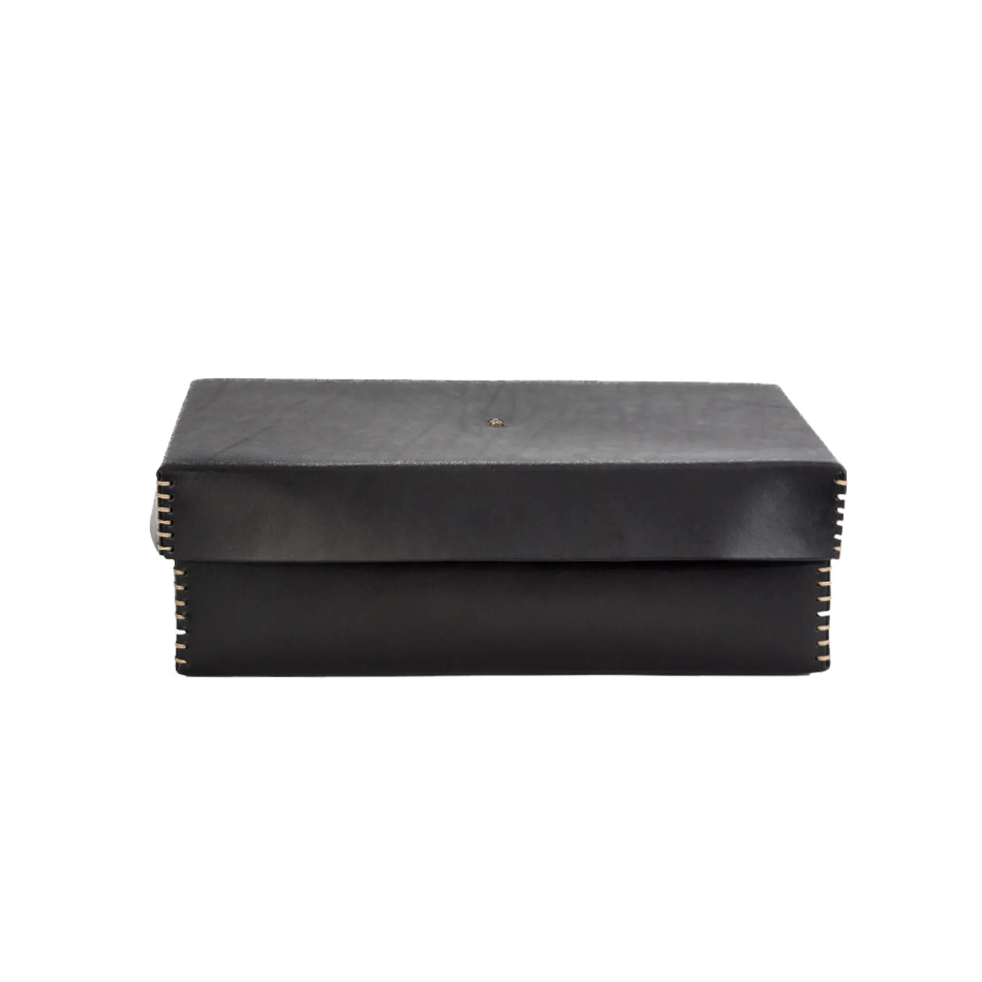 Scatola Liscia L Cuoio Black