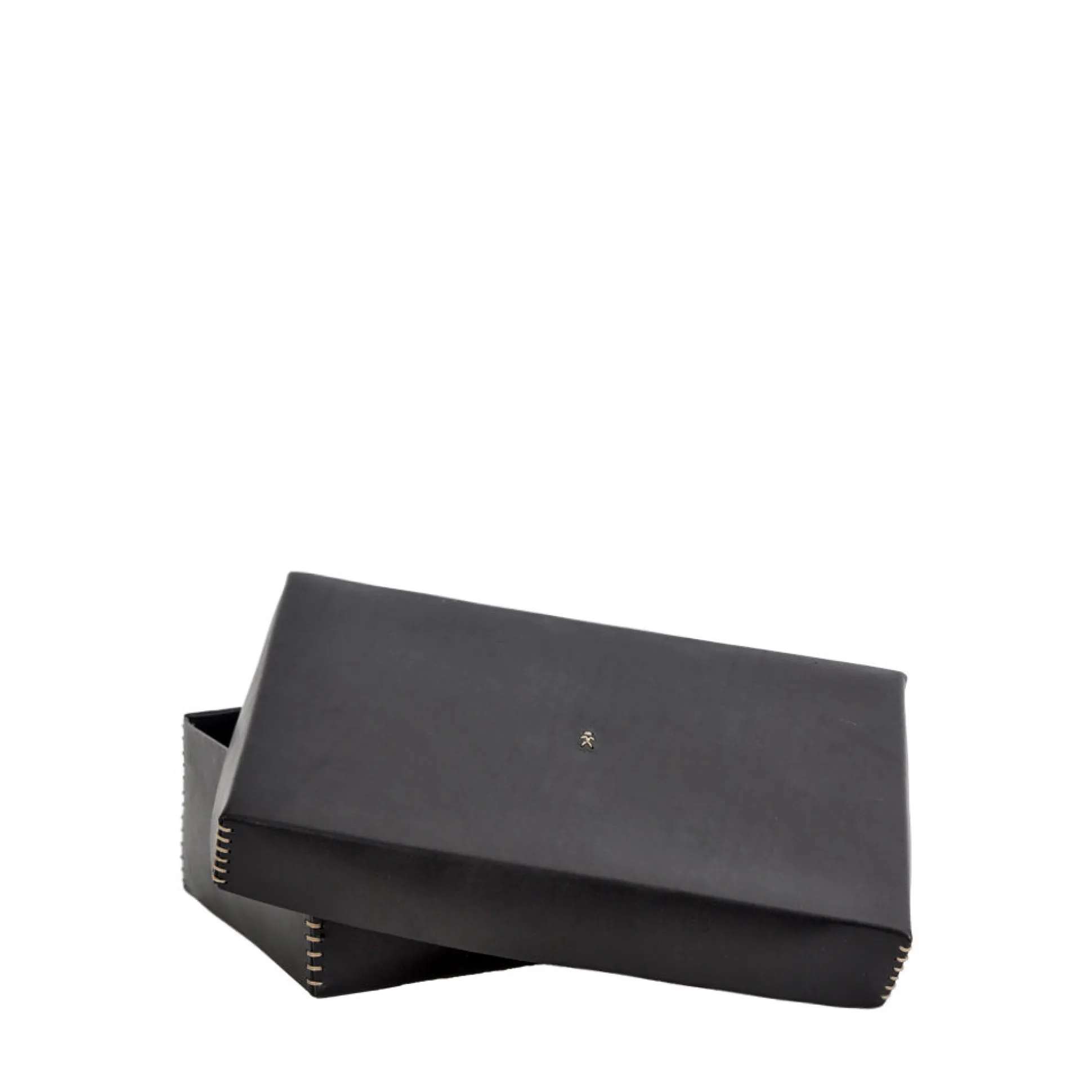 Scatola Liscia L Cuoio Black