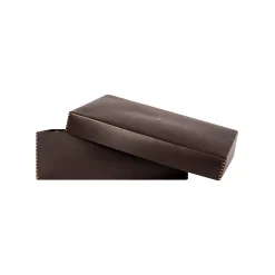 Scatola Liscia L Cuoio Brown