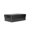 Scatola Liscia L Printed Crocodile Black