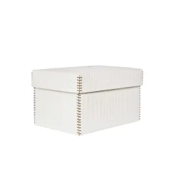 Scatola Liscia M Printed Crocodile White